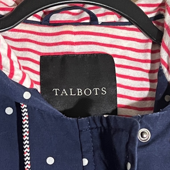 Talbots Hooded Polka Dot Jacket (INV 0013) - Picture 3 of 4